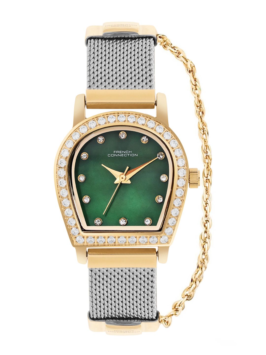 French Connection Women Dial & Stainless Steel Straps Analogue Watch FCH12TM-G