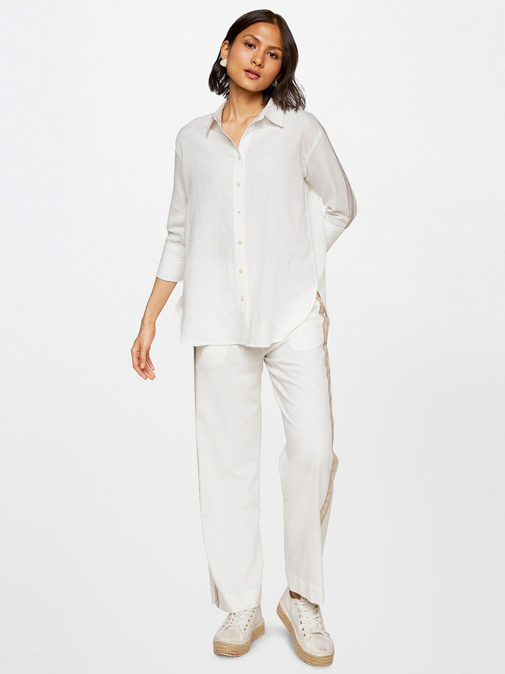 AND Shirt Collar Linen Shirt With Trouser