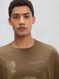 HRX by Hrithik Roshan Printed Pure Cotton Yoga T-shirt