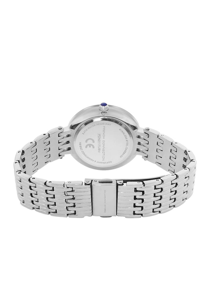 French Connection Women Patterned Dial & Stainless Steel Straps Analogue WatchFCN0117USM