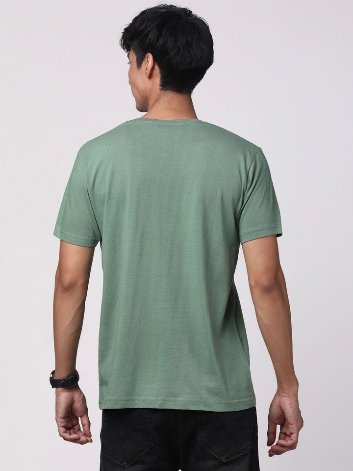 ADRO Men Graphic Printed Round Neck Cotton T-shirt