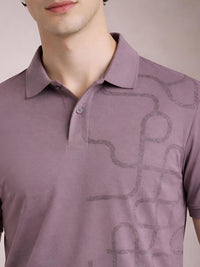 Baju-T Kolar Polo Bercetak ADRO Lelaki