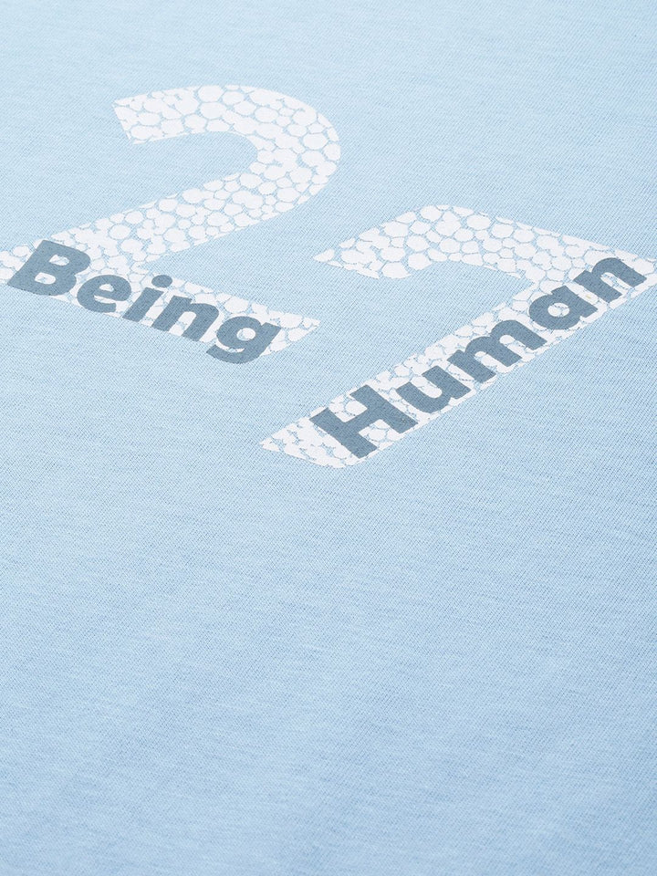 Being Human Typography Printed Pure Cotton T-shirt