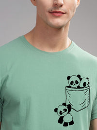ADRO Men Printed Applique T-shirt