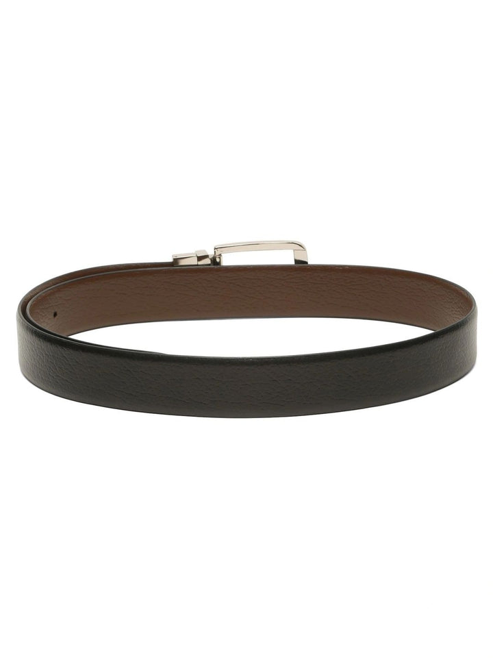 Teakwood Leathers Men Textured Leather Reversible Formal Belt