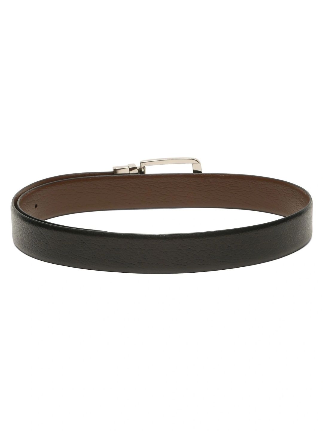 Teakwood Leathers Men Textured Leather Reversible Formal Belt