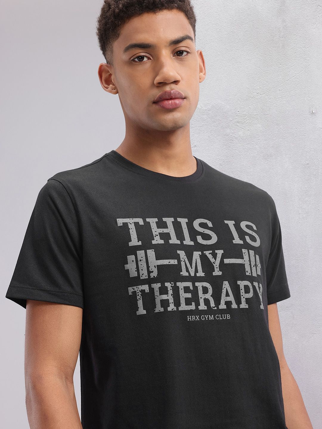 HRX by Hrithik Roshan Typography Printed Training T-shirt