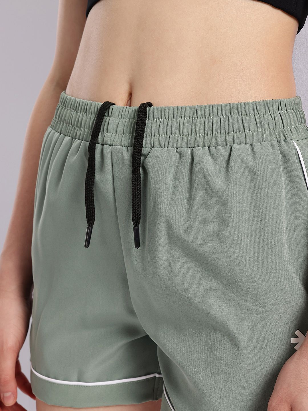 HRX by Hrithik Roshan Women Contrast Piping Running Shorts