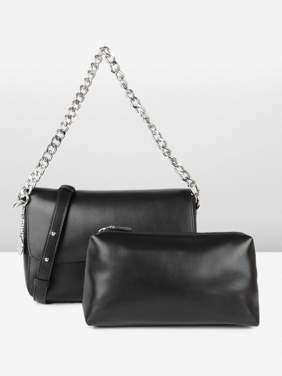 DressBerry Structured Shoulder Bag with Pouch