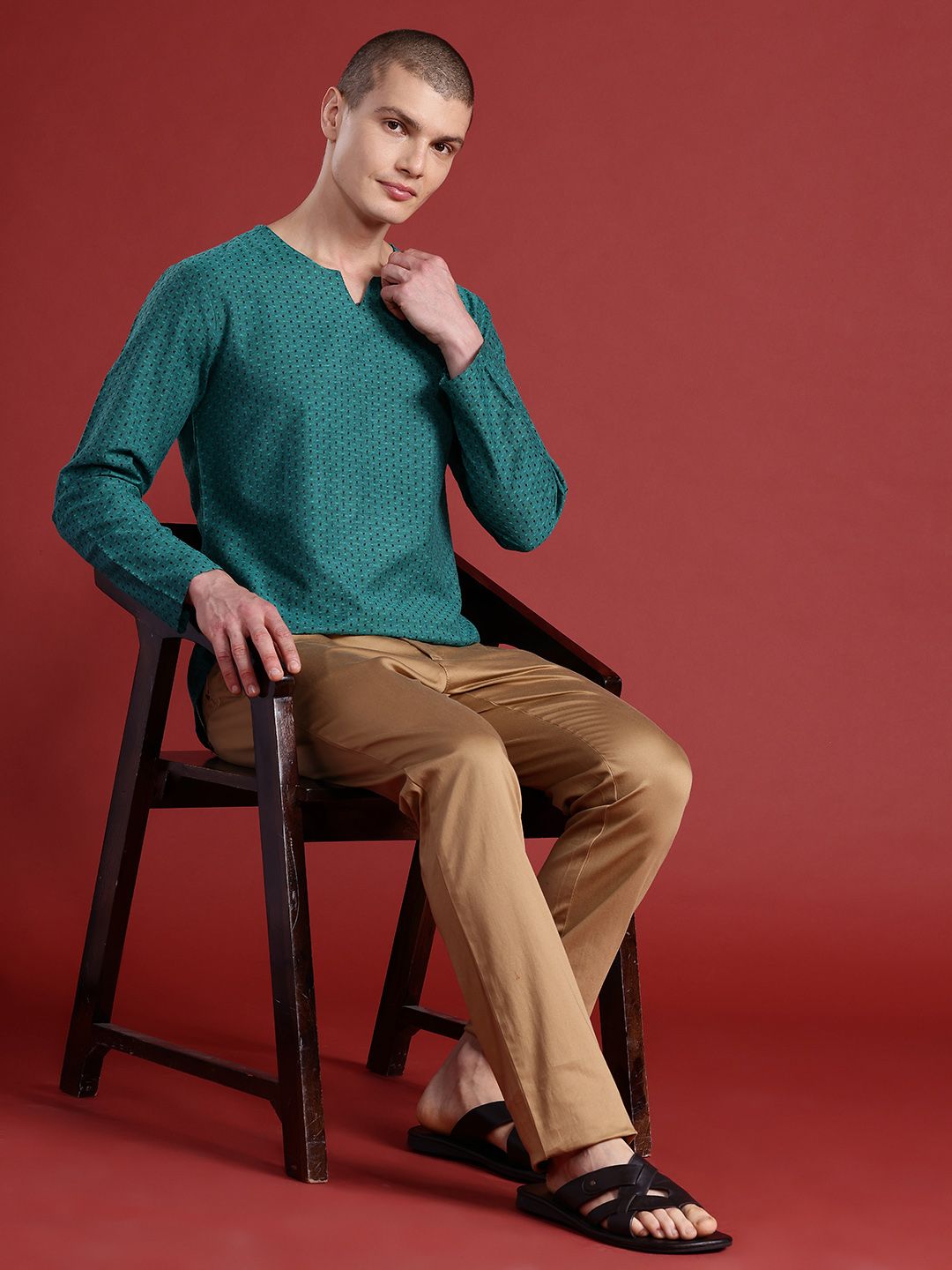 Anouk Woven Design Kurta