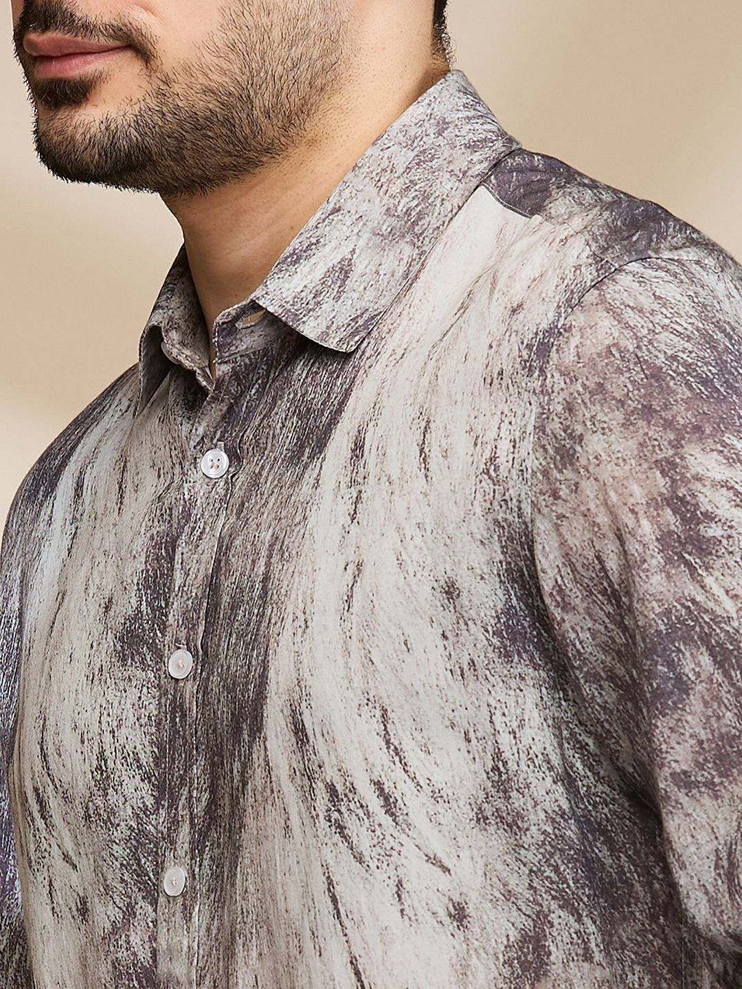 Being Human Men Slim Fit Opaque Printed Casual Shirt
