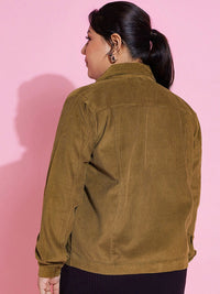 SASSAFRAS Curve Striped Corduroy Jacket