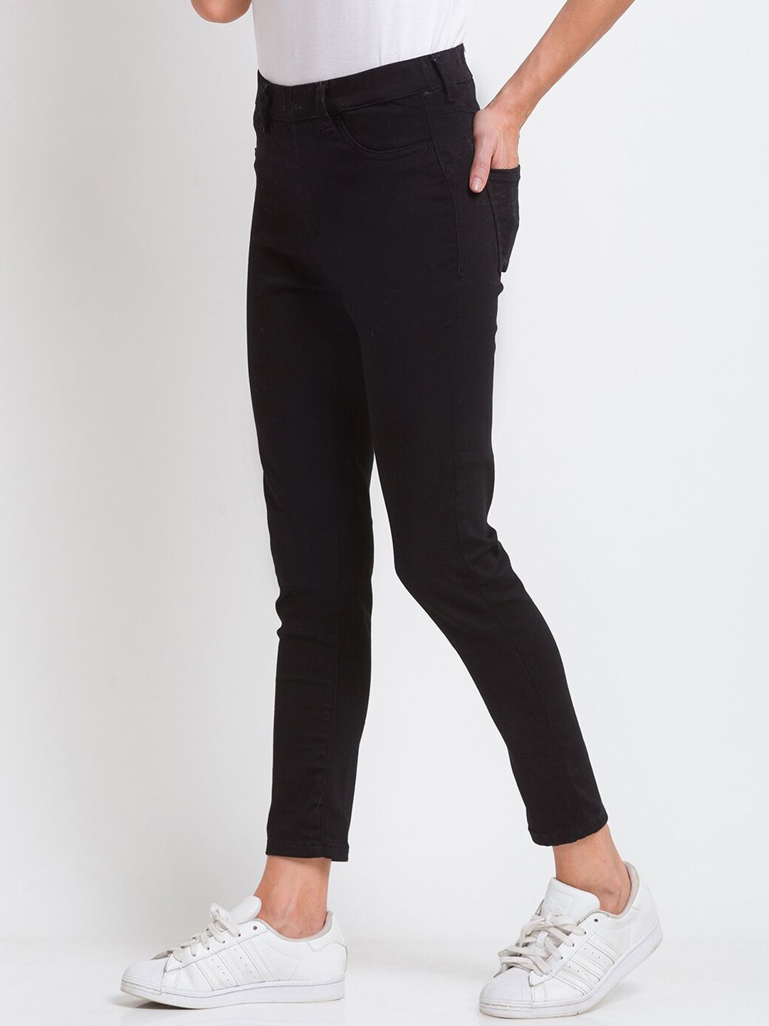 SPYKAR Women Black Super Skinny Fit High-Rise Jeans