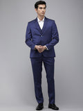 Park Avenue Super Slim Fit Notched Lapel Collar Single Breasted 3-Piece Party Wear Suit