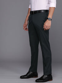Raymond Men Textured Slim Fit Formal Trousers