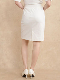 Rareism Wanita Melunia Skirt Putih Primer