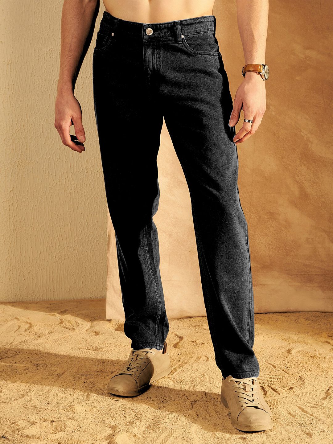 DENNISON Men Comfort Baggy Fit Non Stretchable Cotton Jeans
