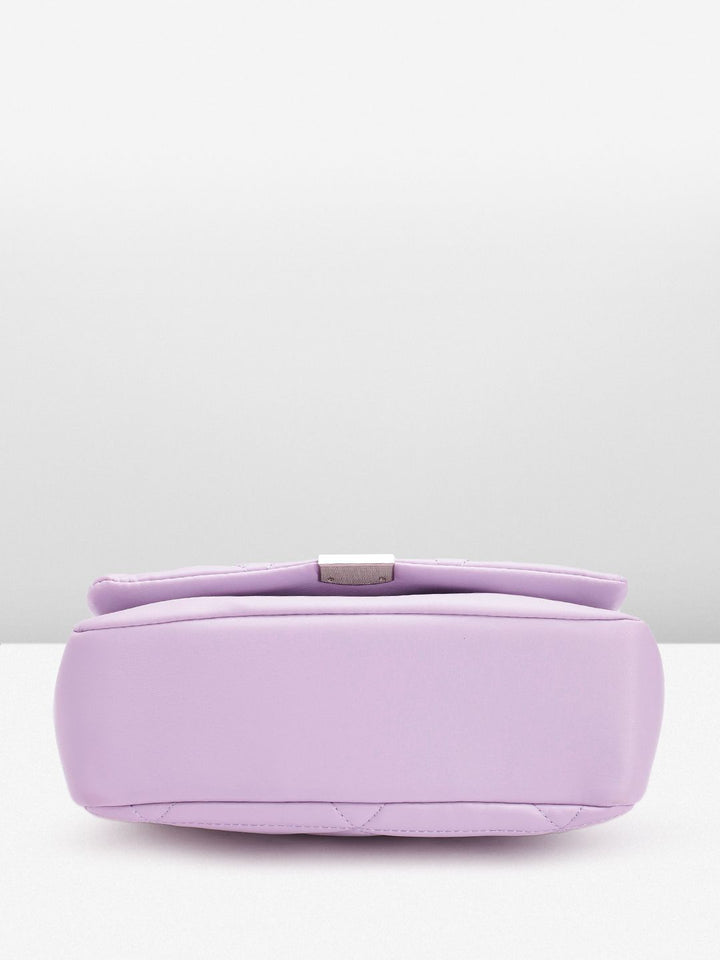 Lino Perros Structured Sling Bag with Quilted Detail