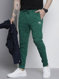 The Indian Garage Co Men Textured Slim Fit Joggers