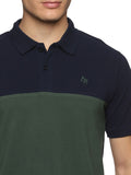 ADRO Colourblocked Cotton Polo Collar T-shirt