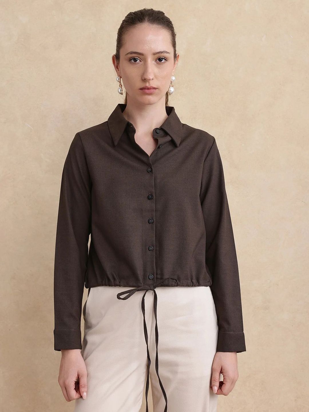 Rareism Women Shirt Shirt Shirt Style Tops