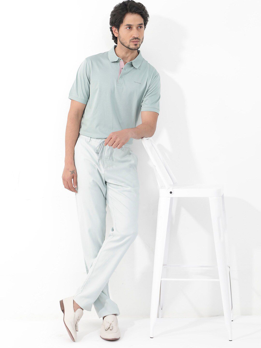 RARE RABBIT Men Keneth Regular Fit Polo Collar Tshirts