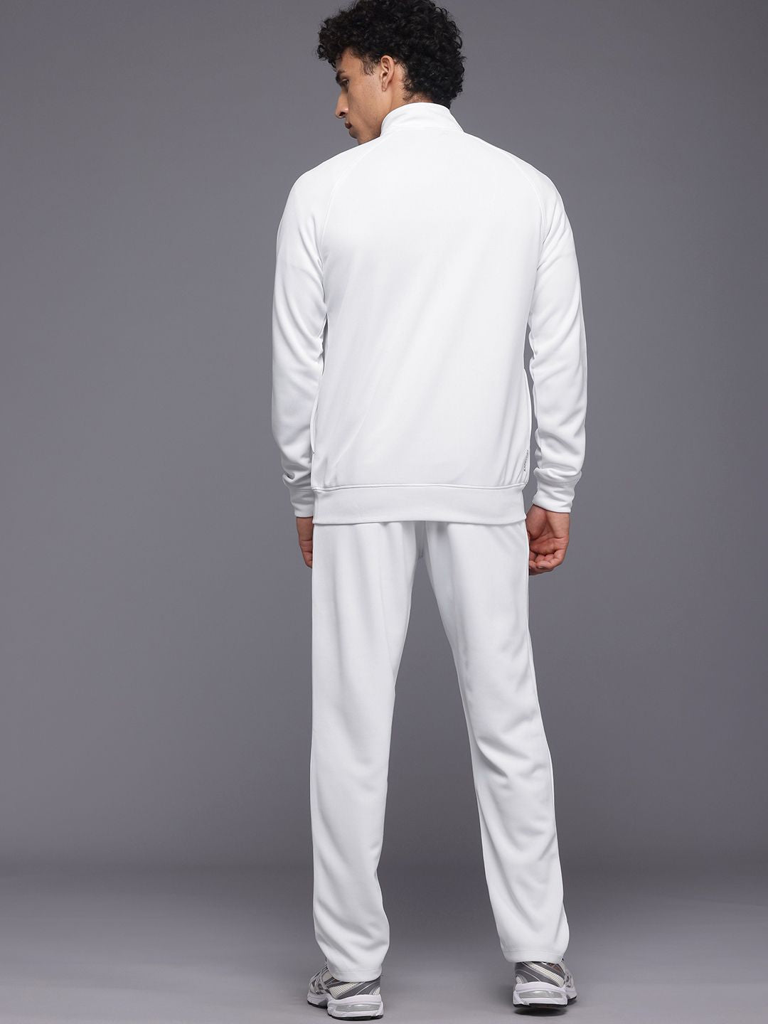 HRX by Hrithik Roshan Striped Detail Rapid-Dry Running Zip-Up Tracksuit