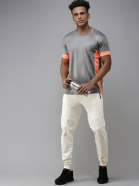 Spykar Men Pepejal Slim Fit Mid-Rise Joggers biasa