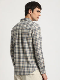 THE BEAR HOUSE Checked Slim Fit Pure Cotton Shirt