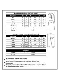 KALINI Paisley Printed Keyhole Neck Straight Kurta & Trouser With Dupatta