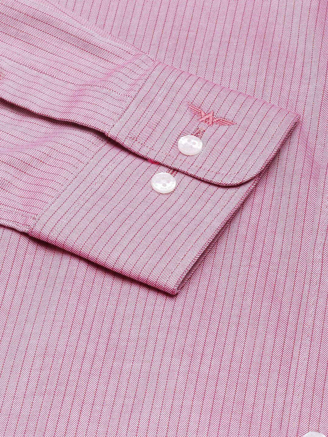 Park Avenue Men Pure Cotton Slim Fit Striped Formal Shirt