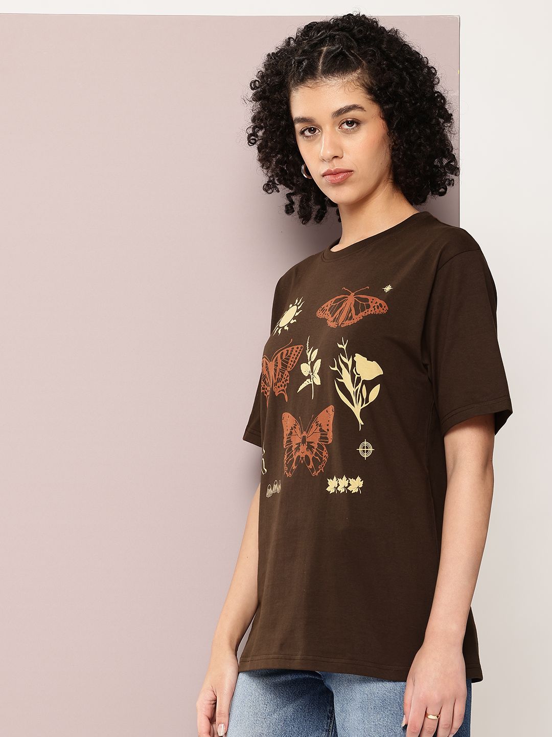 DILLINGER Women Graphic Printed Oversized T-shirt