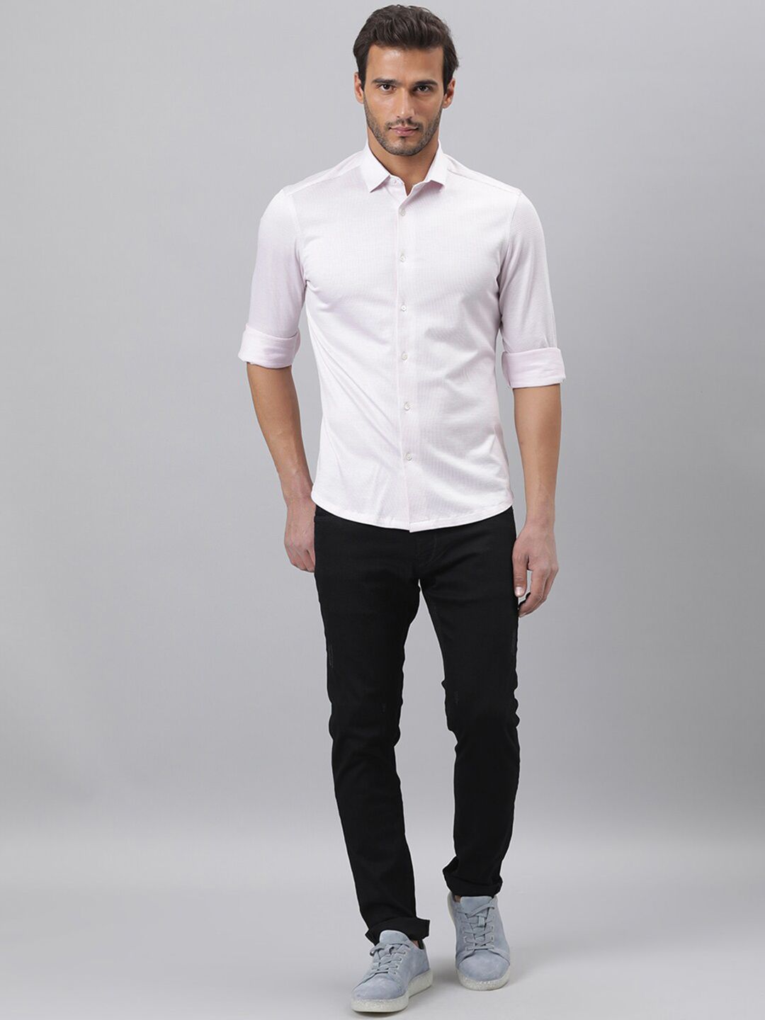 RARE RABBIT Men Fay Slim Fit Cotton Shirt