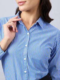 Style Quotient Women Striped Smart Opaque Formal Shirt