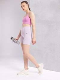 HRX by Hrithik Roshan Women Mid-Rise Above Knee Running Tights with Reflective Elements