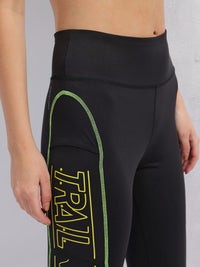 HRX by Hrithik Roshan Women Typography Printed Rapid-Dry Cropped Running Tights