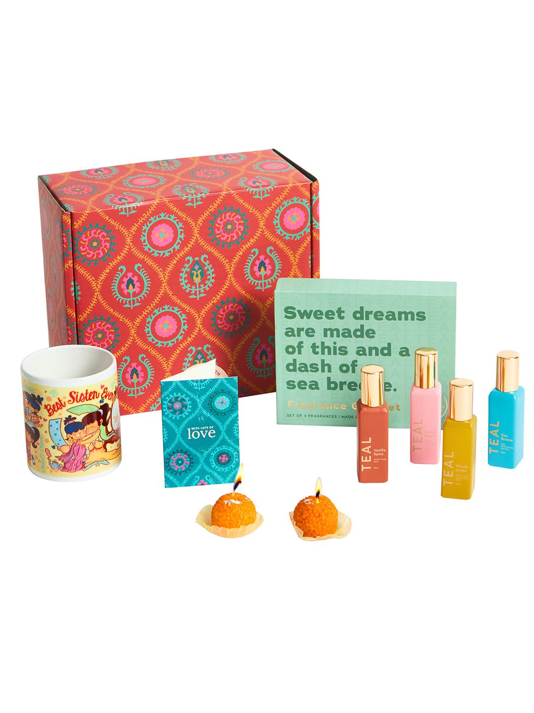 Chumbak Mug Perfume & Card Gift Set For Sister