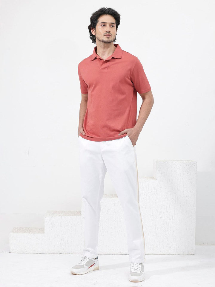 RARE RABBIT Men Brillio Regular Fit Polo Collar T-Shirt