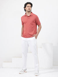 RARE RABBIT Men Brillio Regular Fit Polo Collar T-Shirt