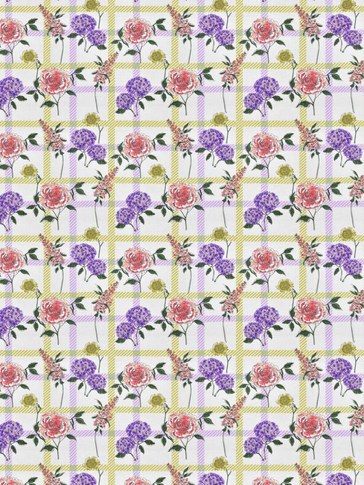 BOMBAY DYEING Florentine White Floral Pure Cotton 144TC Queen Bedsheet Set 2.28 m X 2.54 m