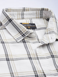 The Indian Garage Co Men Checked Pure Cotton Casual Shirt
