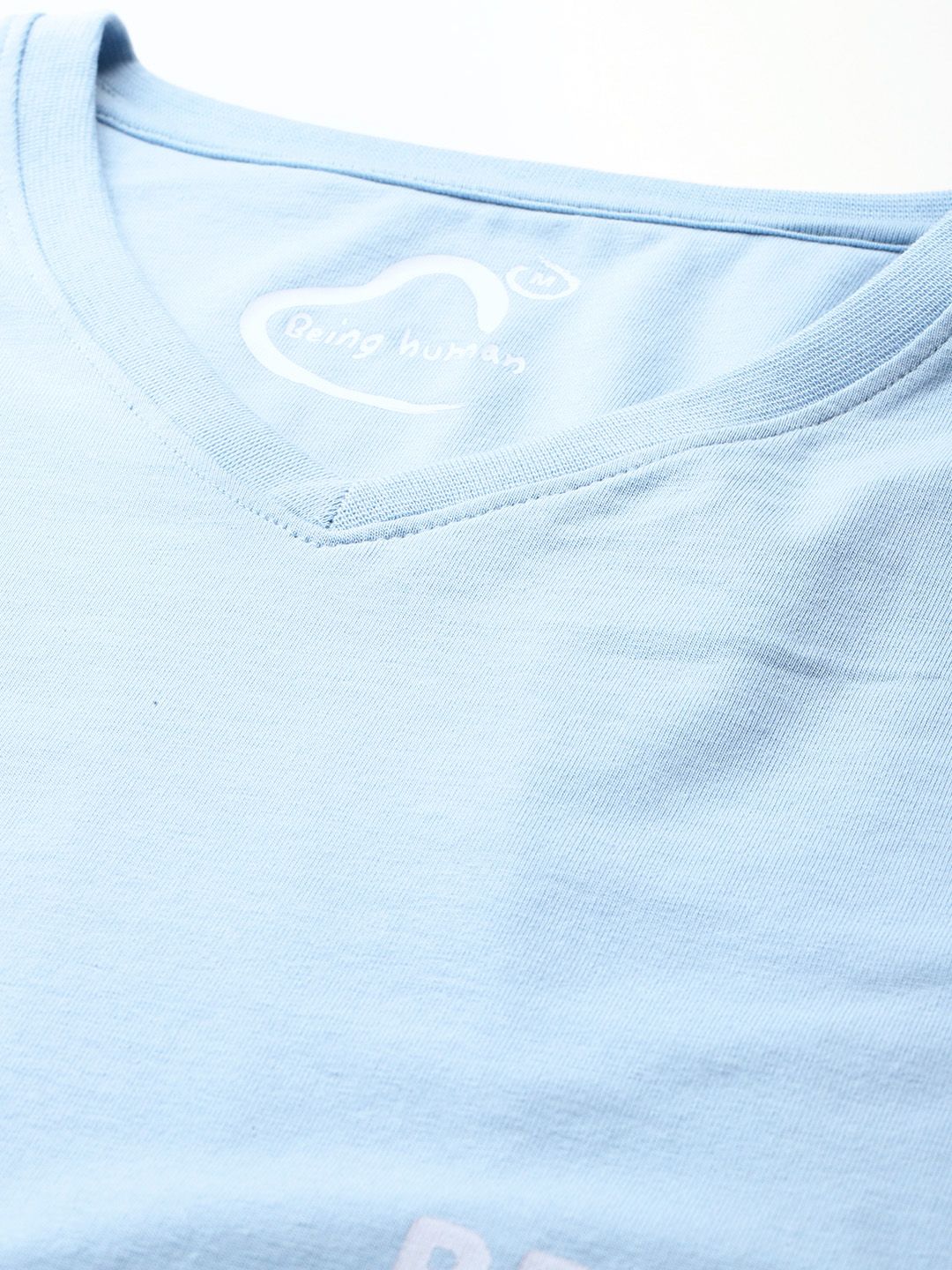Being Human Typography V-Neck T-shirt