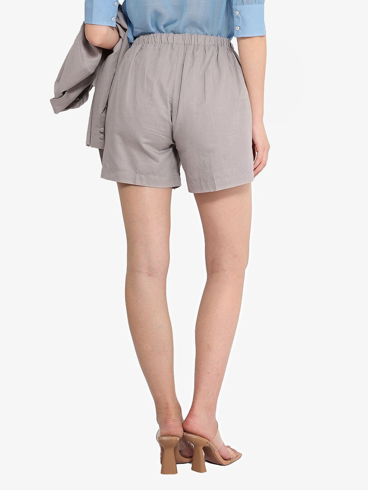 RAREISM Women Mid-Rise Cotton Shorts