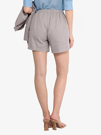 RAREISM Women Mid-Rise Cotton Shorts