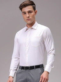 The Indian Garage Co. X Luxe Men Slim Fit Opaque Checked Formal Shirt