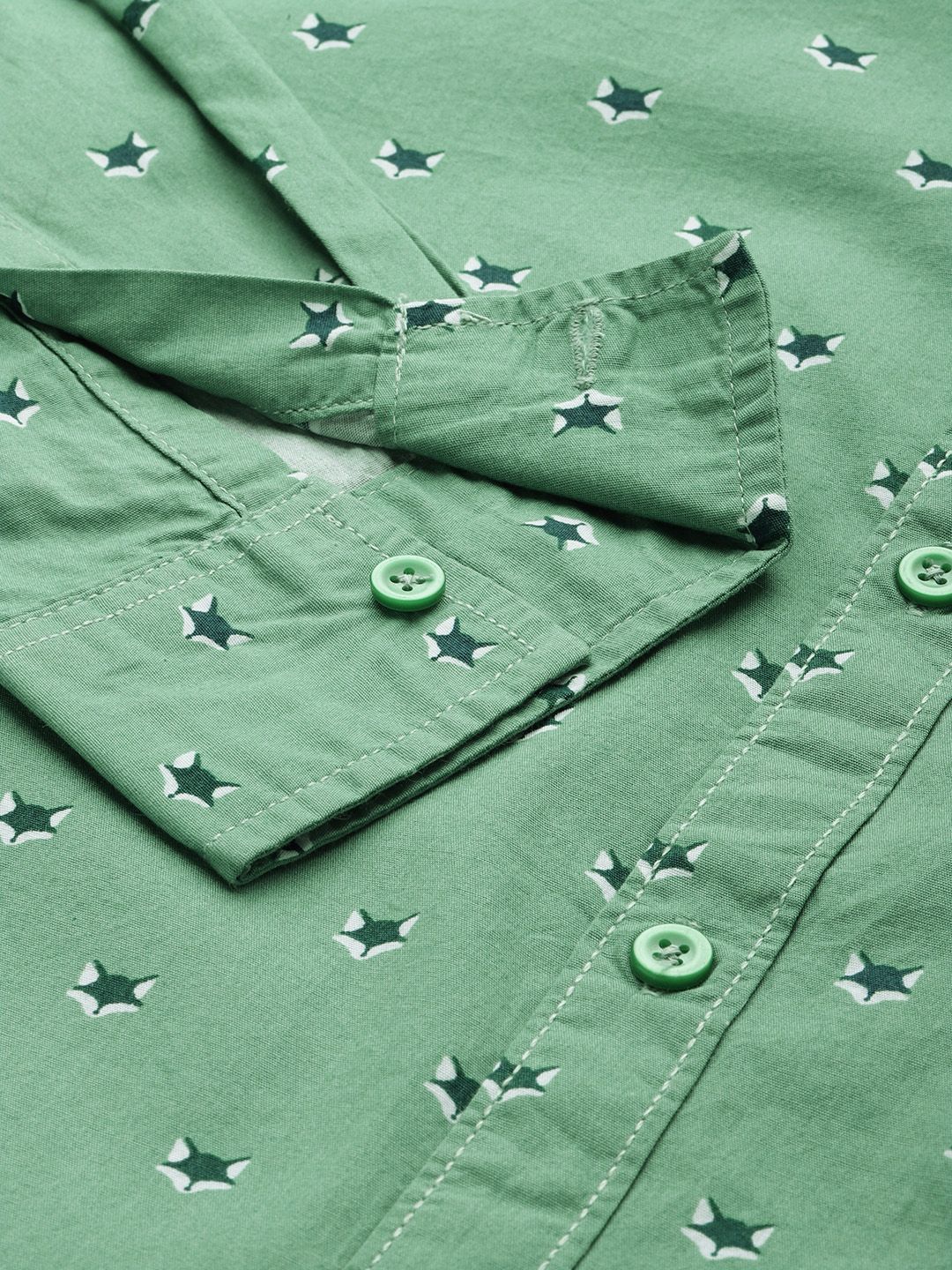 The Indian Garage Co Men Printed Cotton Casual Shirt