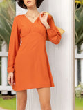 DressBerry Sweet Empire Tie-Up Back Mini Dress