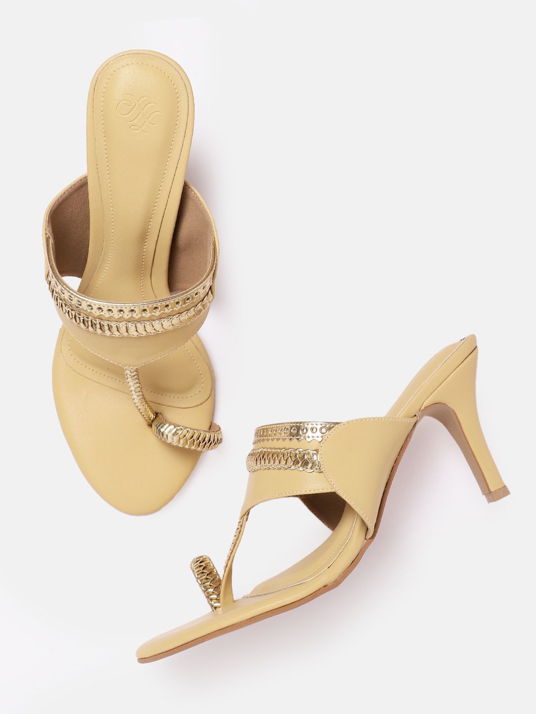 House of Pataudi Open Toe Slim Heels