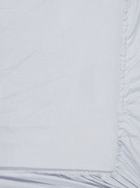 Aura Grey Solid Dipasang Cadar Bujang 300TC Dengan Sarung Bantal