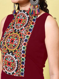 KALINI Women Ethnic Motifs Embroidered Patchwork Kurta